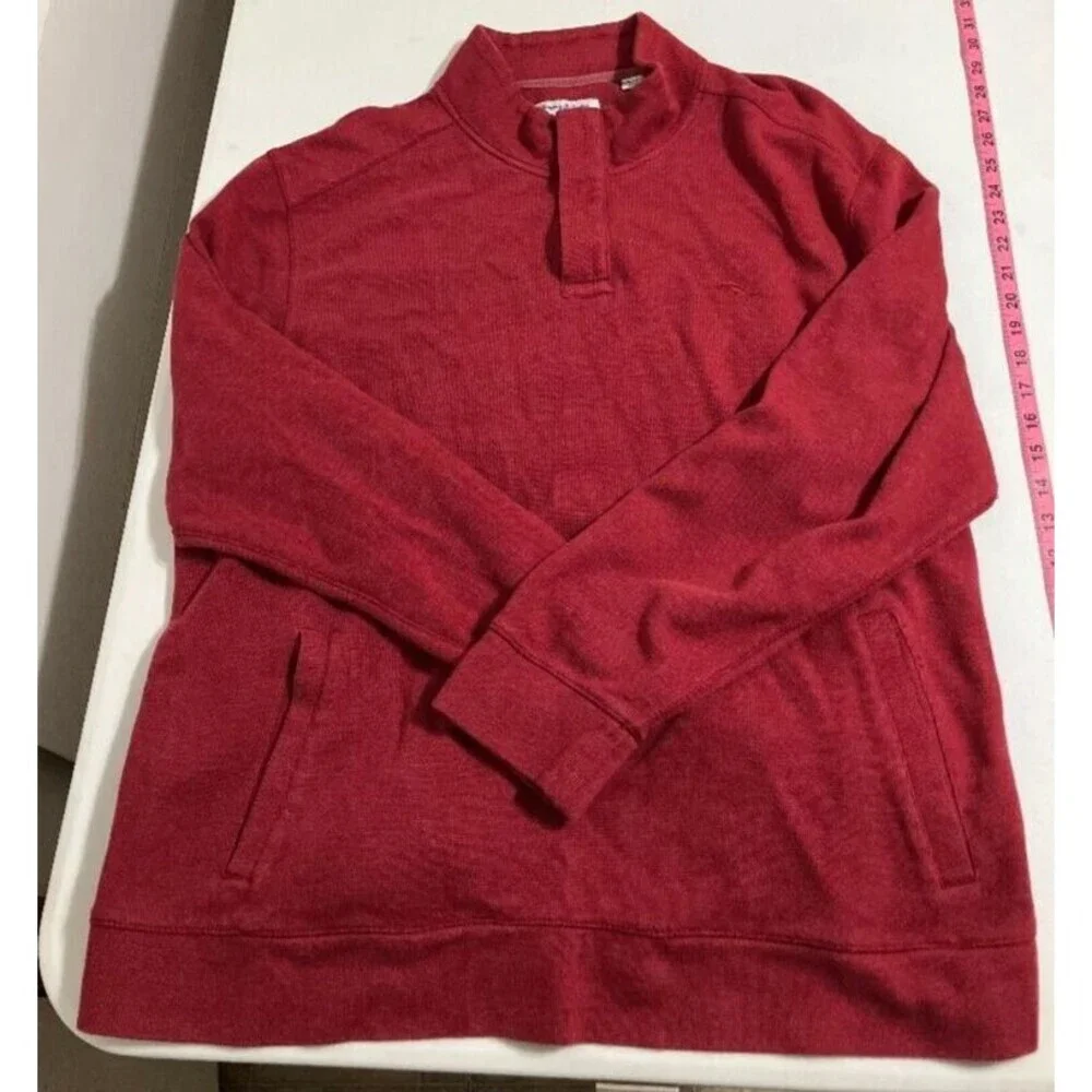 Tommy Bahama XXL Long Sleeve 1/4 Zip‎ Pullover Gorpcore Coastal Grandpa Sweater